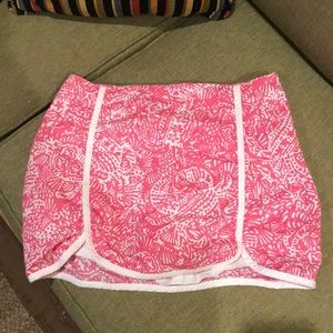 Lilly Pulitzer Pink Patterned Skort